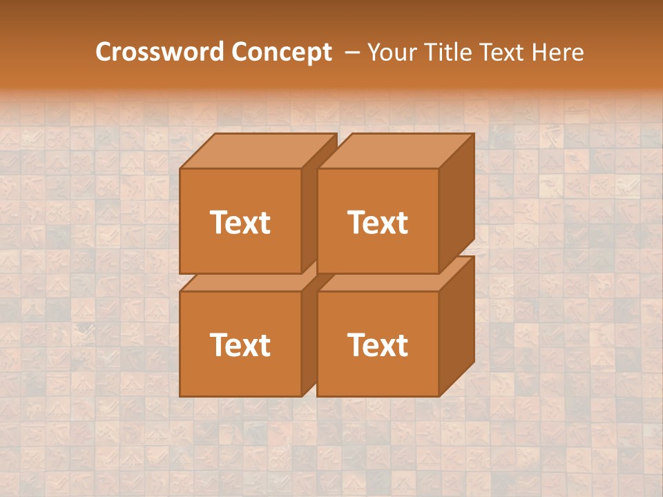 Seamless Mosaic Pink PowerPoint Template