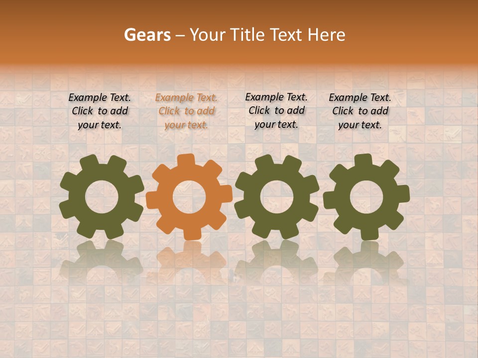 Seamless Mosaic Pink PowerPoint Template