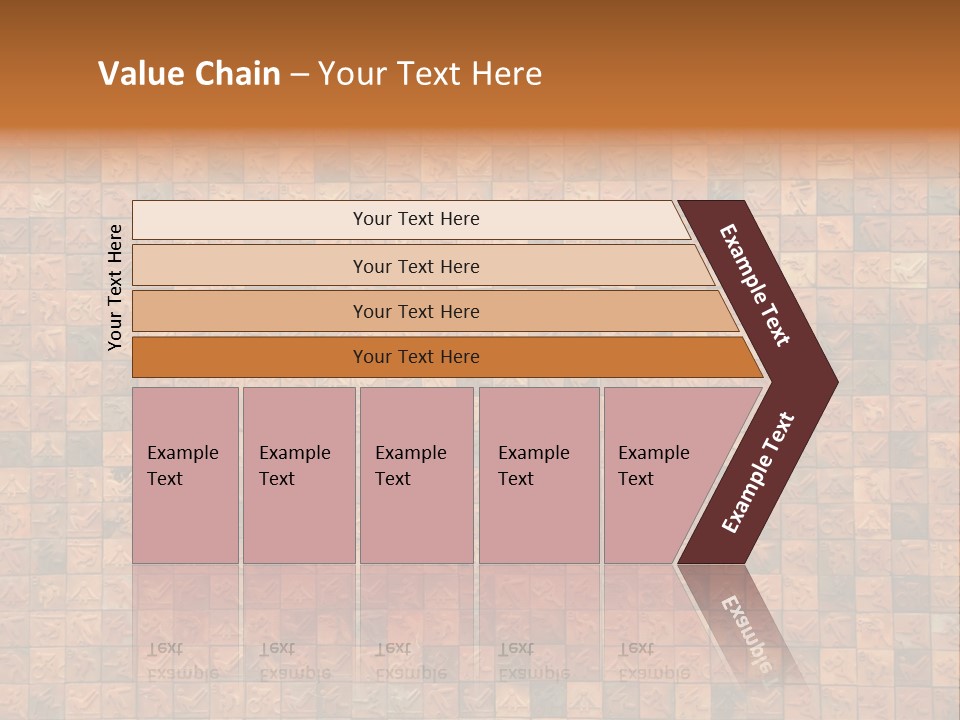 Seamless Mosaic Pink PowerPoint Template