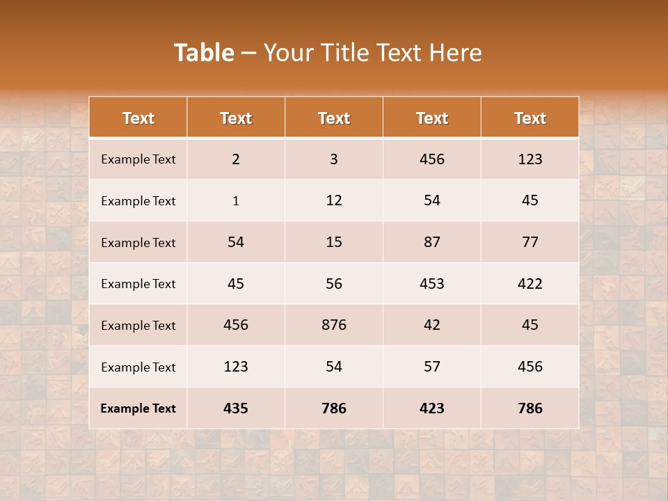 Seamless Mosaic Pink PowerPoint Template