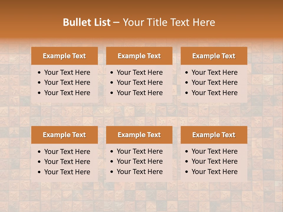 Seamless Mosaic Pink PowerPoint Template