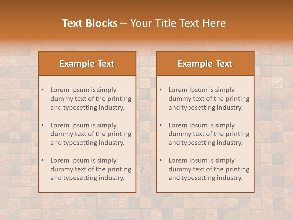 Seamless Mosaic Pink PowerPoint Template