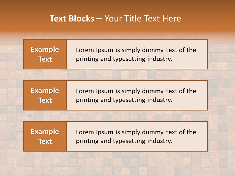 Seamless Mosaic Pink PowerPoint Template