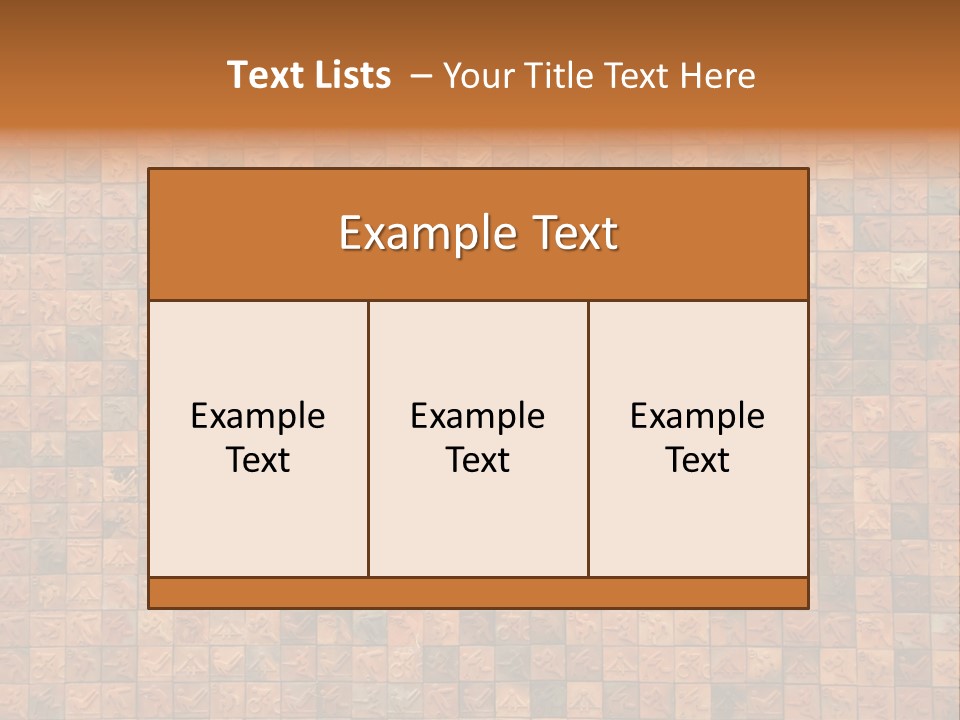 Seamless Mosaic Pink PowerPoint Template