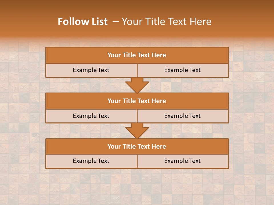 Seamless Mosaic Pink PowerPoint Template