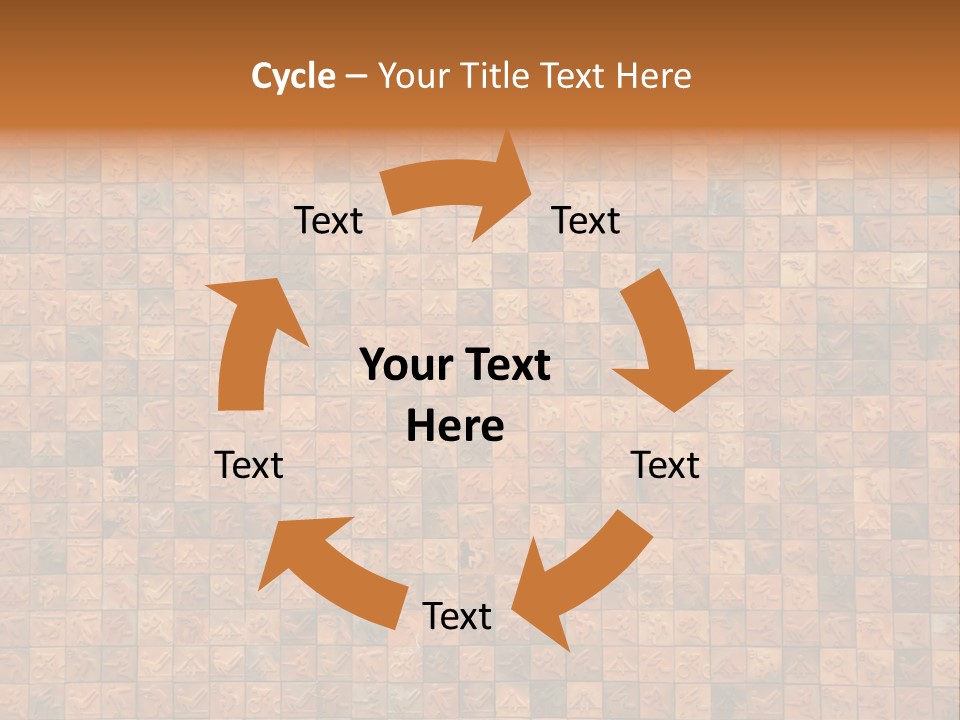 Seamless Mosaic Pink PowerPoint Template