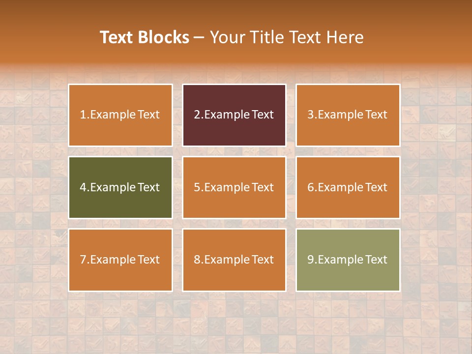 Seamless Mosaic Pink PowerPoint Template