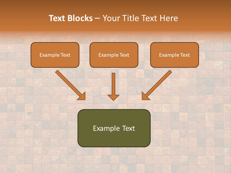 Seamless Mosaic Pink PowerPoint Template