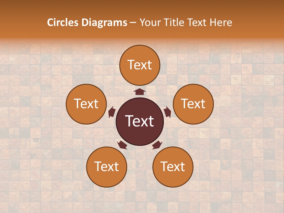 Seamless Mosaic Pink PowerPoint Template