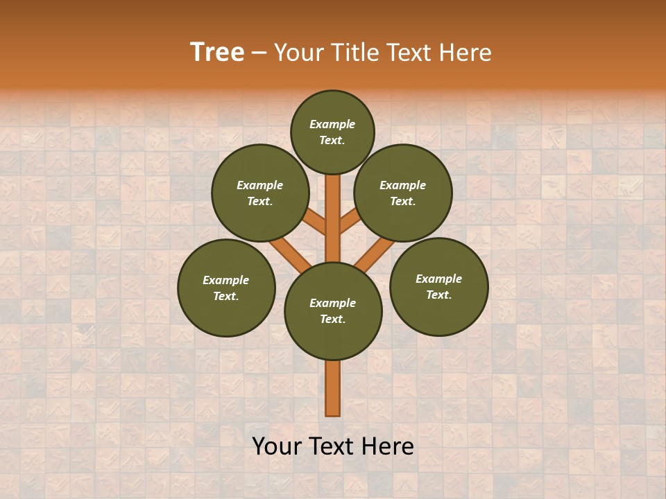 Seamless Mosaic Pink PowerPoint Template