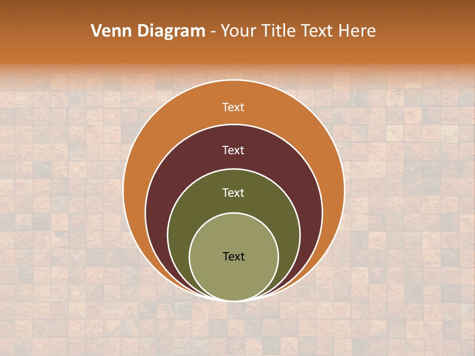 Seamless Mosaic Pink PowerPoint Template