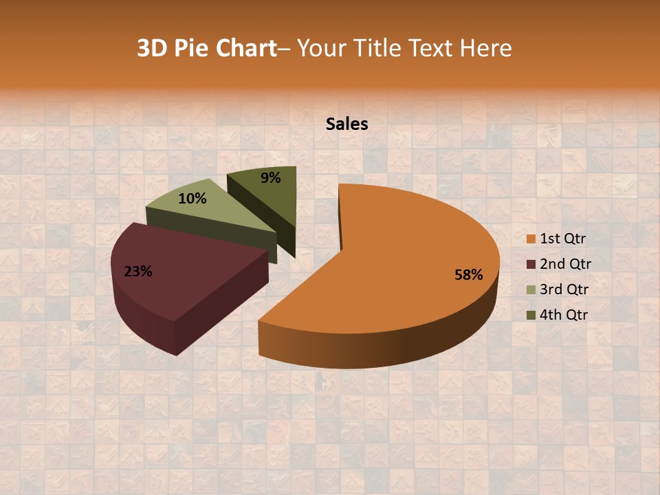 Seamless Mosaic Pink PowerPoint Template