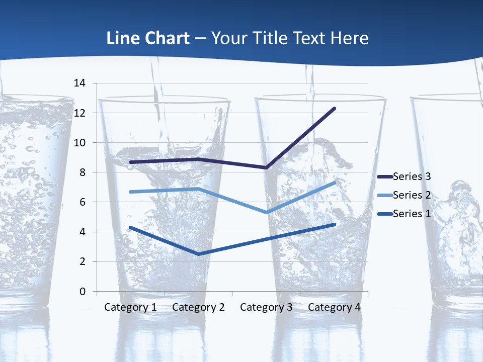 Glass Freshness Drip PowerPoint Template