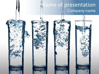 Fresh Water Ripple PowerPoint Template