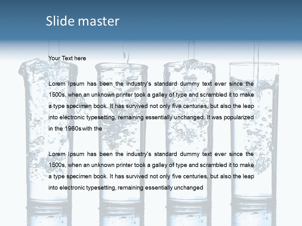 Fresh Water Ripple PowerPoint Template