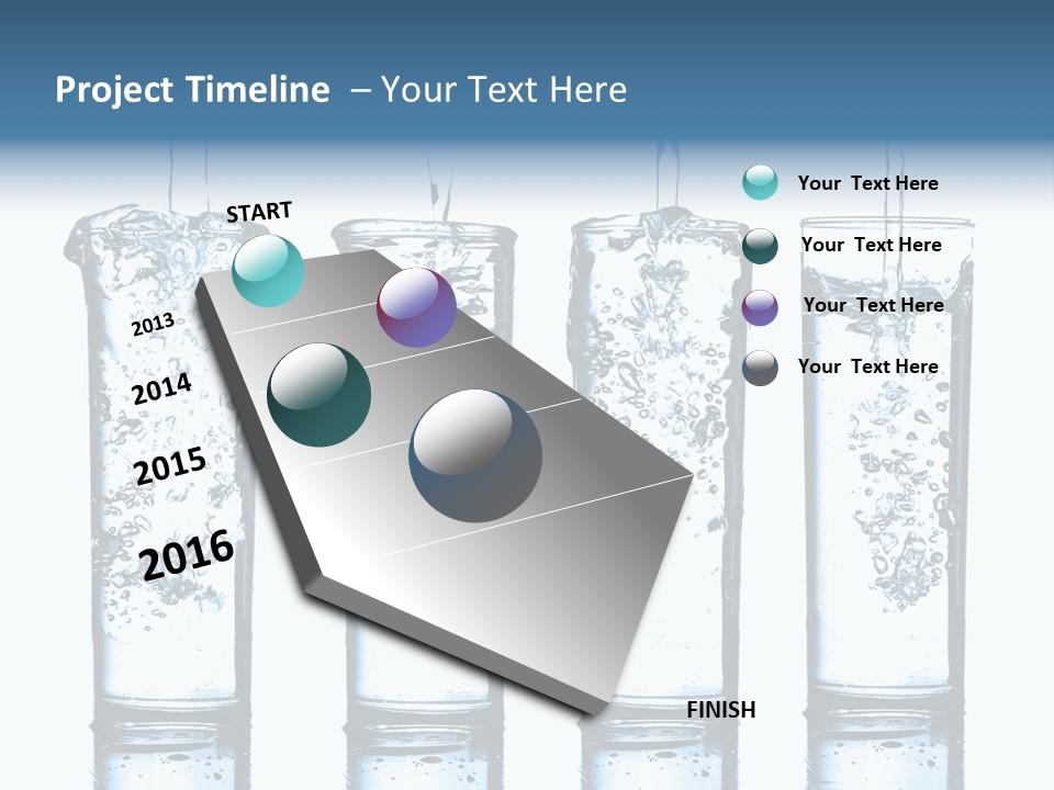 Fresh Water Ripple PowerPoint Template