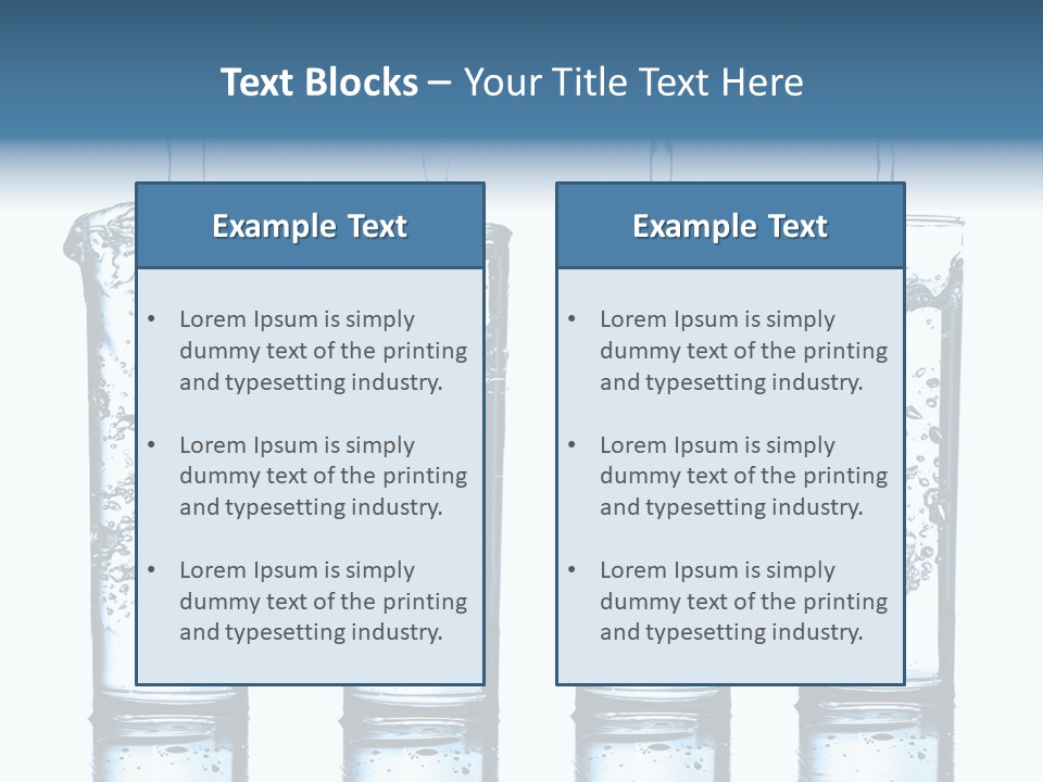 Fresh Water Ripple PowerPoint Template