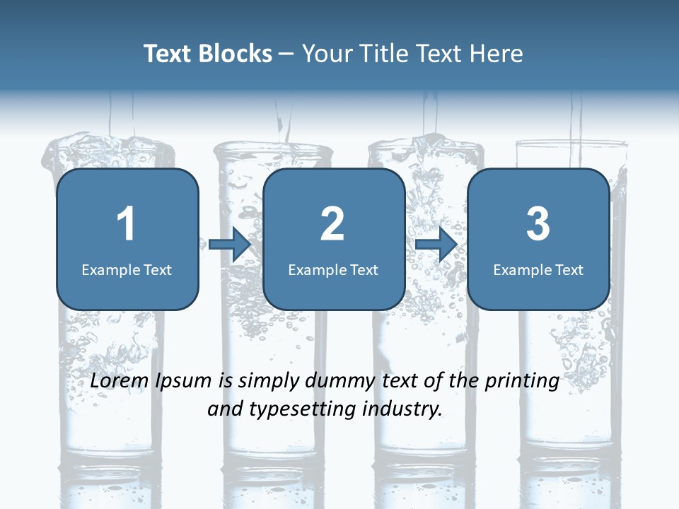 Fresh Water Ripple PowerPoint Template