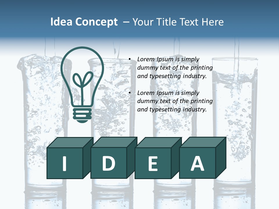 Fresh Water Ripple PowerPoint Template