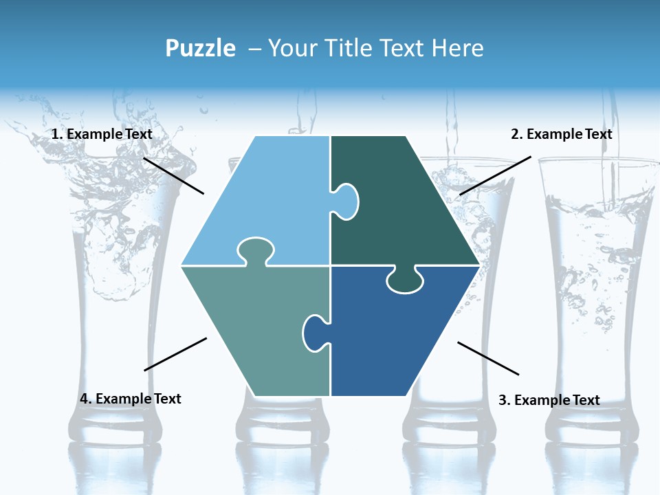 Cube Isolated Flowing PowerPoint Template