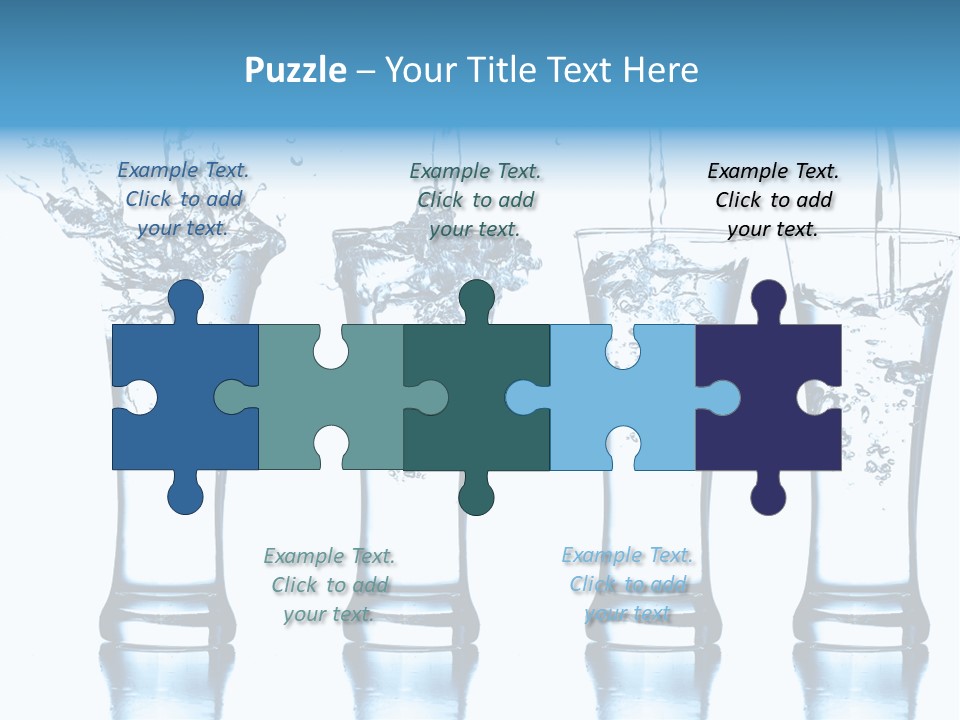 Cube Isolated Flowing PowerPoint Template