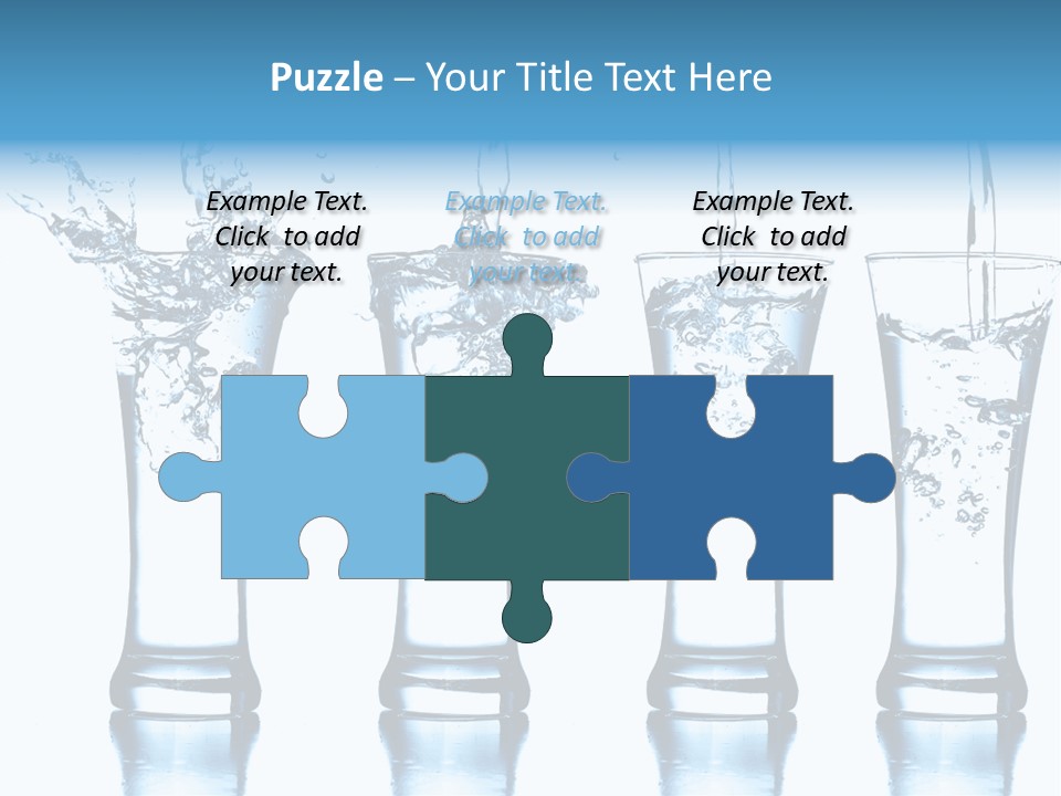 Cube Isolated Flowing PowerPoint Template