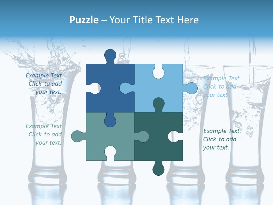 Cube Isolated Flowing PowerPoint Template