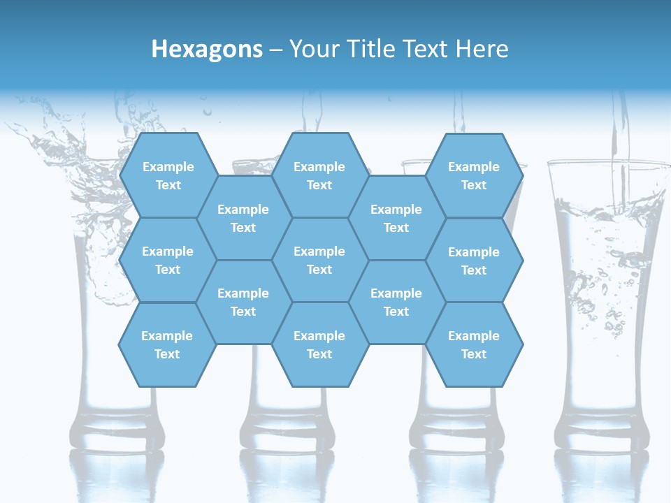 Cube Isolated Flowing PowerPoint Template
