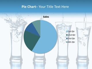 Cube Isolated Flowing PowerPoint Template