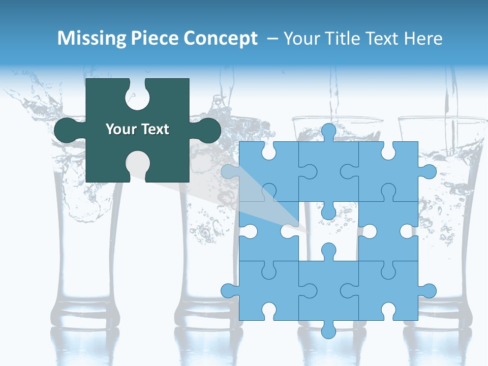 Cube Isolated Flowing PowerPoint Template