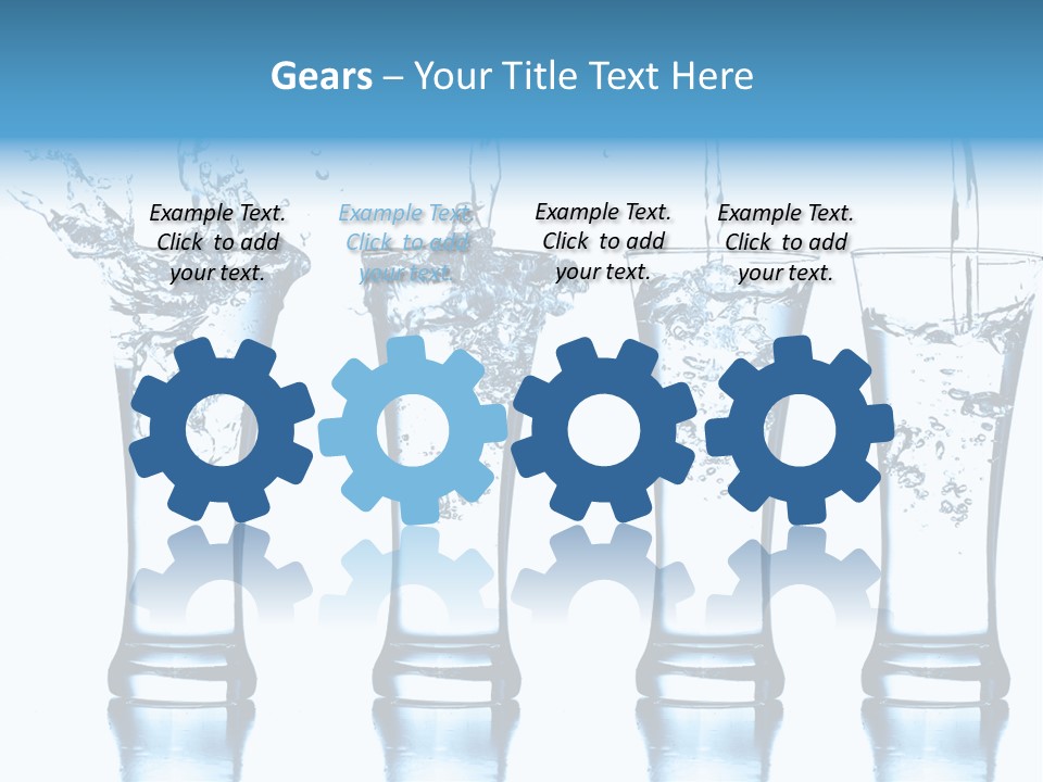 Cube Isolated Flowing PowerPoint Template