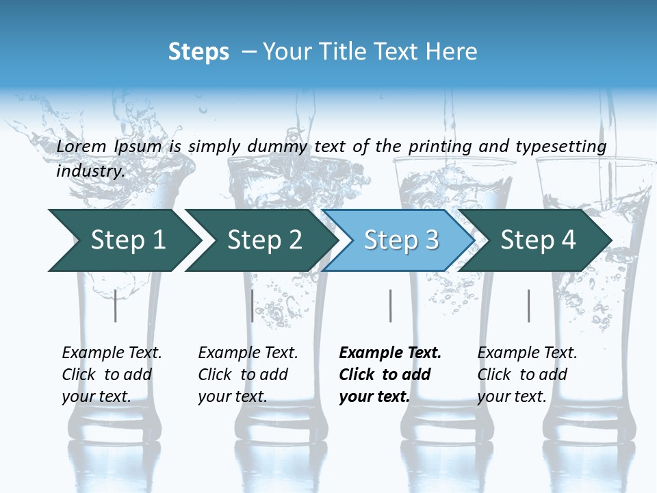 Cube Isolated Flowing PowerPoint Template