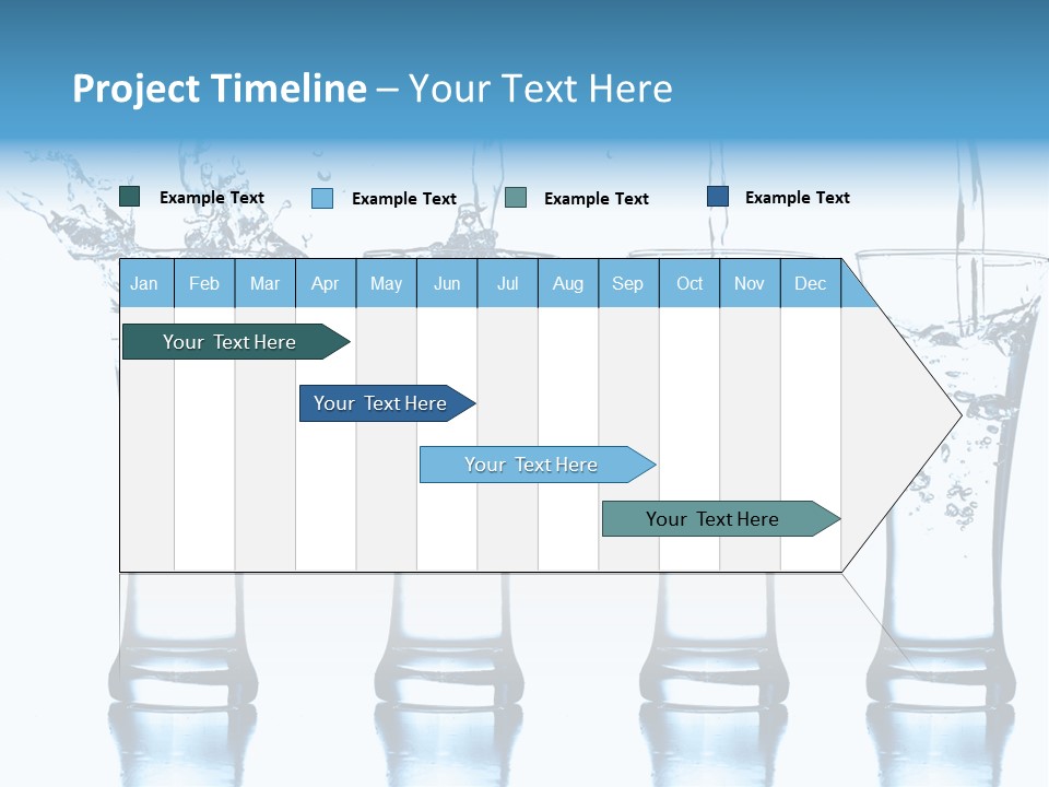 Cube Isolated Flowing PowerPoint Template