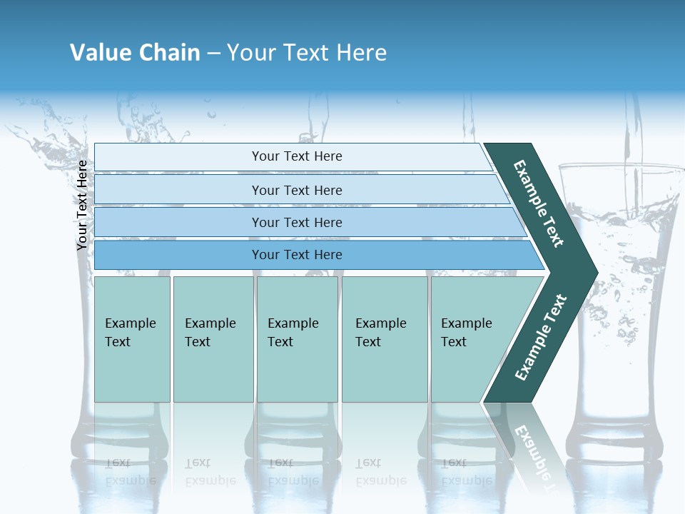 Cube Isolated Flowing PowerPoint Template