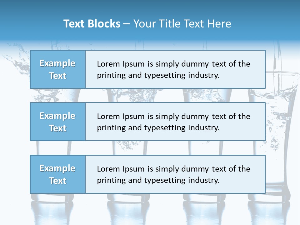Cube Isolated Flowing PowerPoint Template