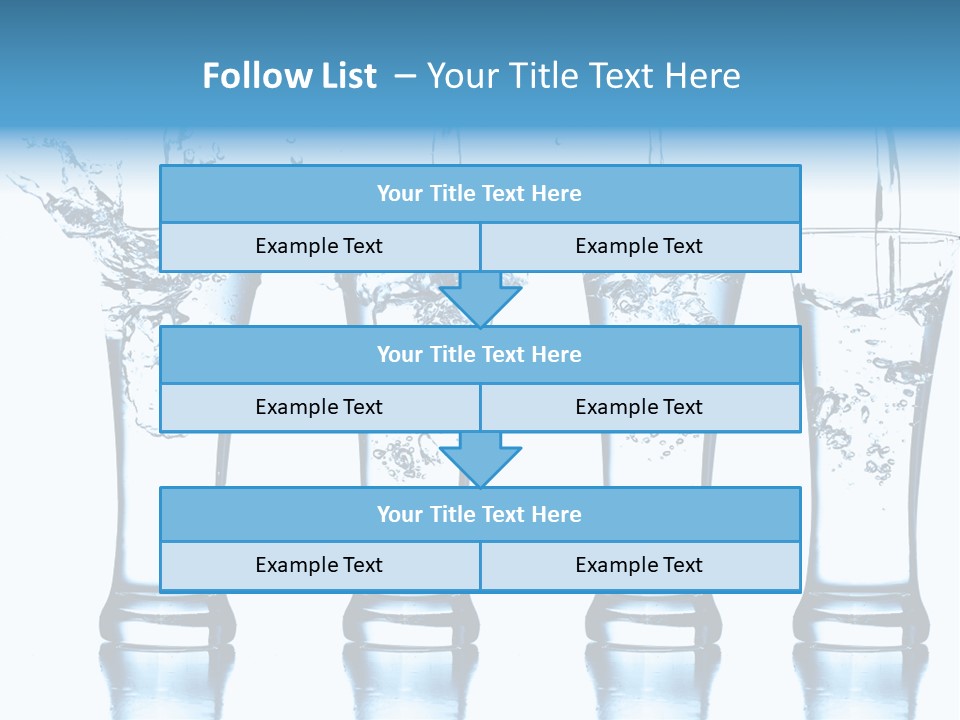 Cube Isolated Flowing PowerPoint Template