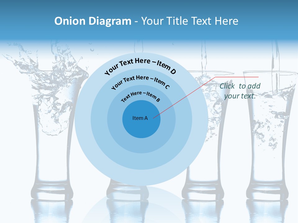 Cube Isolated Flowing PowerPoint Template