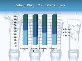 Cube Isolated Flowing PowerPoint Template