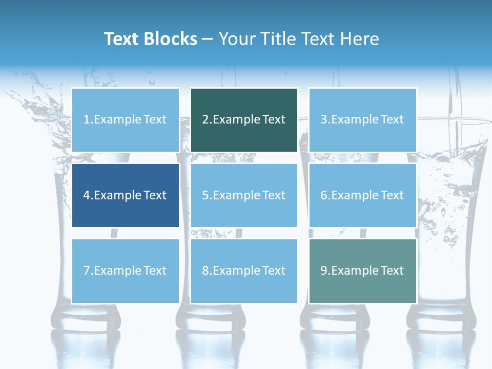 Cube Isolated Flowing PowerPoint Template