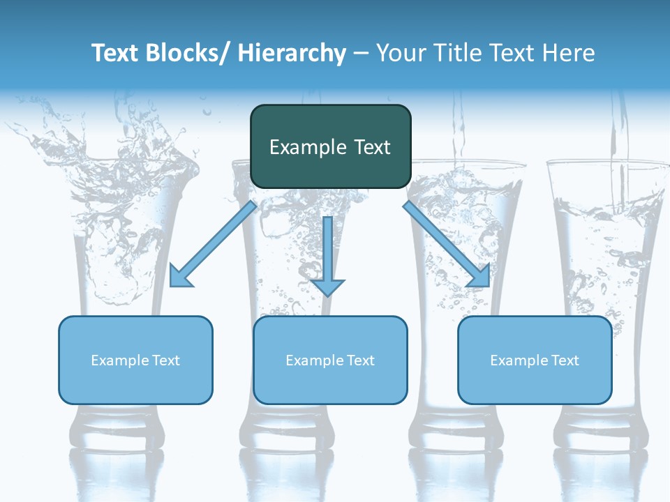 Cube Isolated Flowing PowerPoint Template