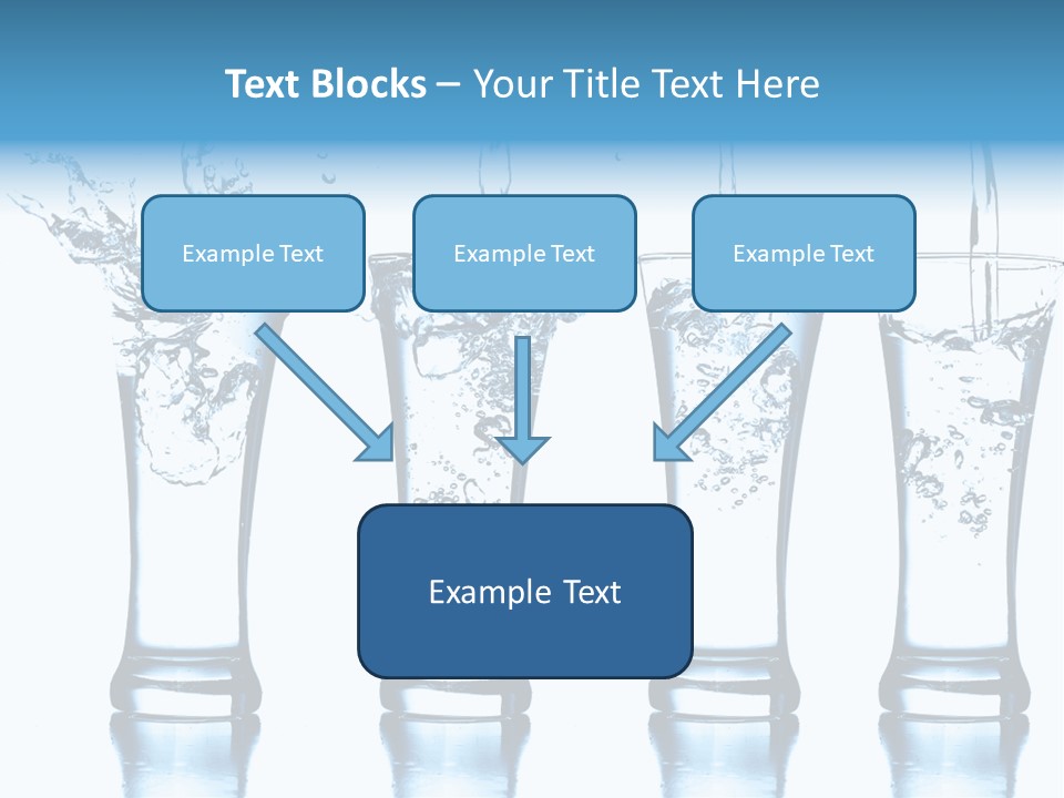 Cube Isolated Flowing PowerPoint Template
