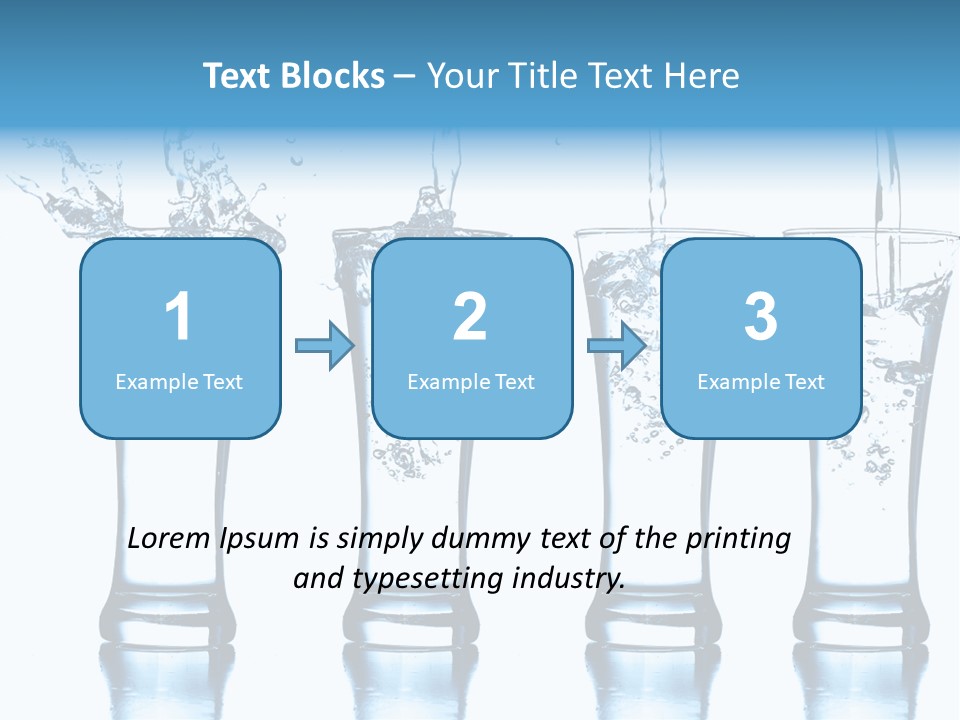 Cube Isolated Flowing PowerPoint Template