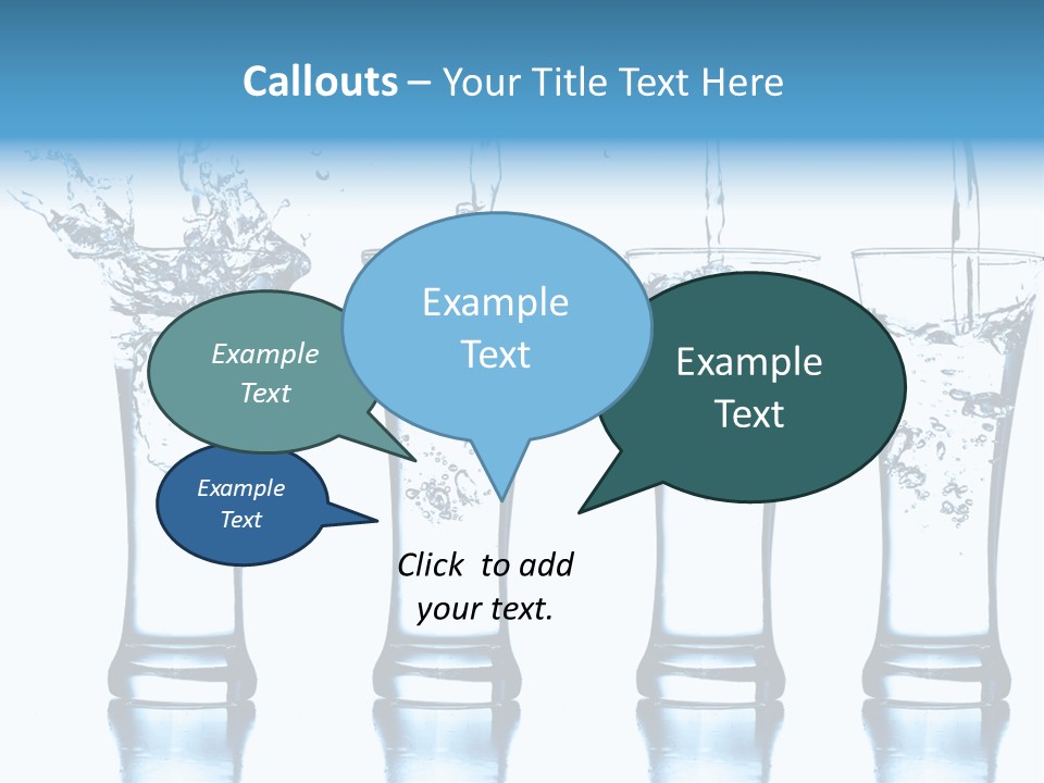 Cube Isolated Flowing PowerPoint Template