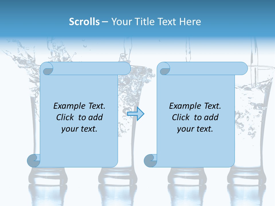 Cube Isolated Flowing PowerPoint Template