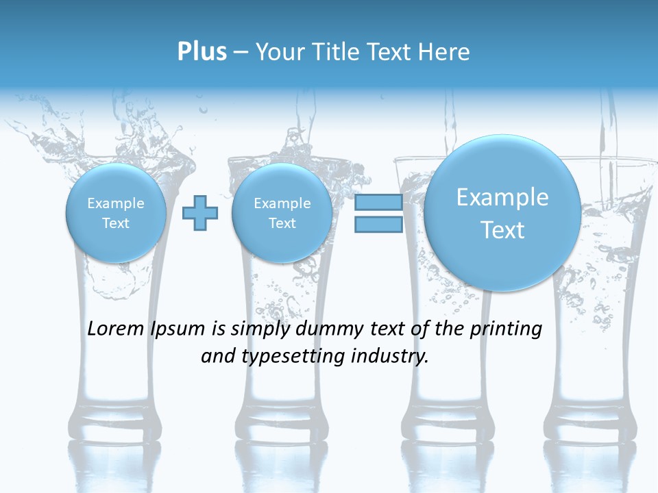 Cube Isolated Flowing PowerPoint Template