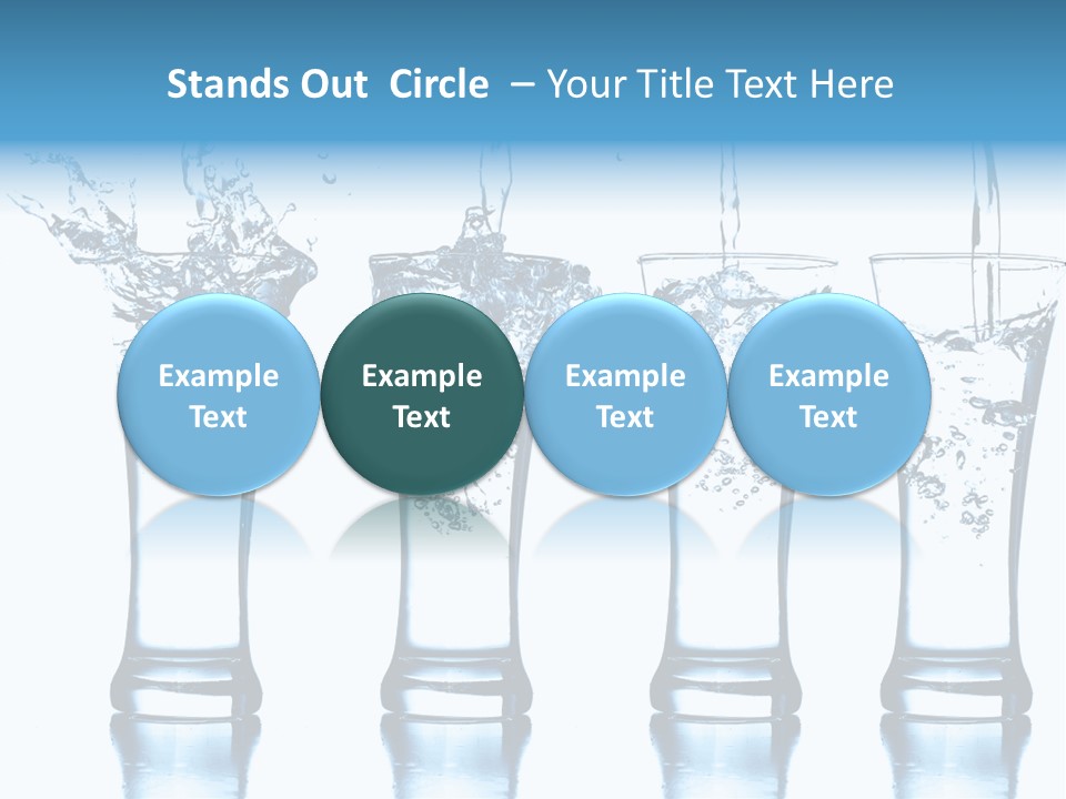 Cube Isolated Flowing PowerPoint Template