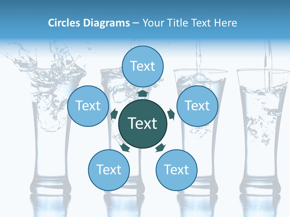 Cube Isolated Flowing PowerPoint Template