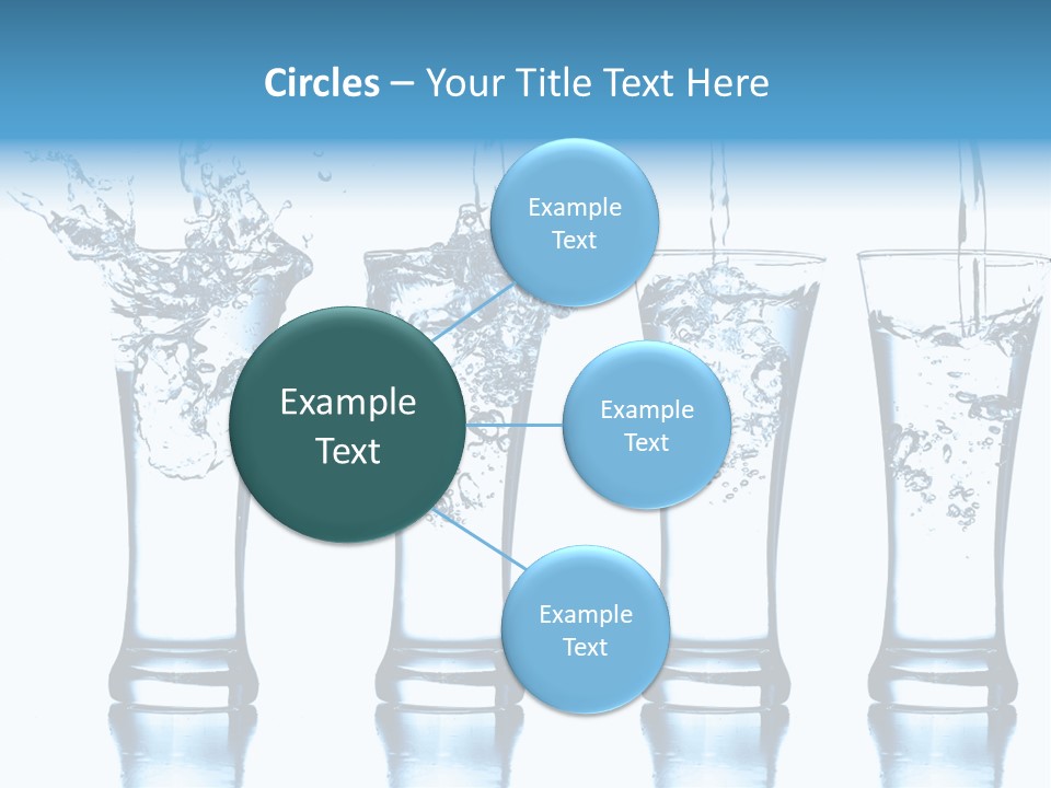 Cube Isolated Flowing PowerPoint Template