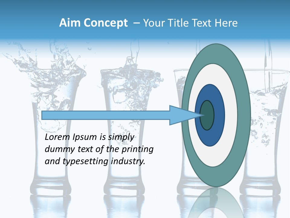 Cube Isolated Flowing PowerPoint Template