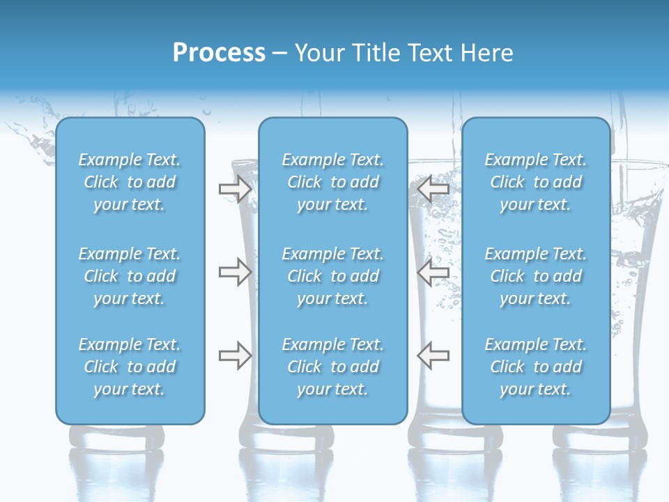 Cube Isolated Flowing PowerPoint Template